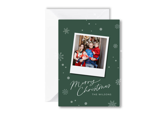 Personalized Christmas Card with Family Photo