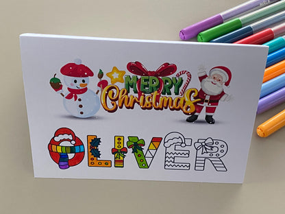 Personalised Family Photo Christmas Card