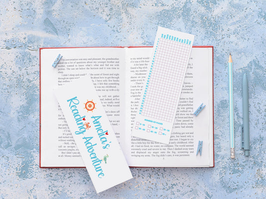 Personalized Bookmark with 2025 Calendar or Reading Tracker