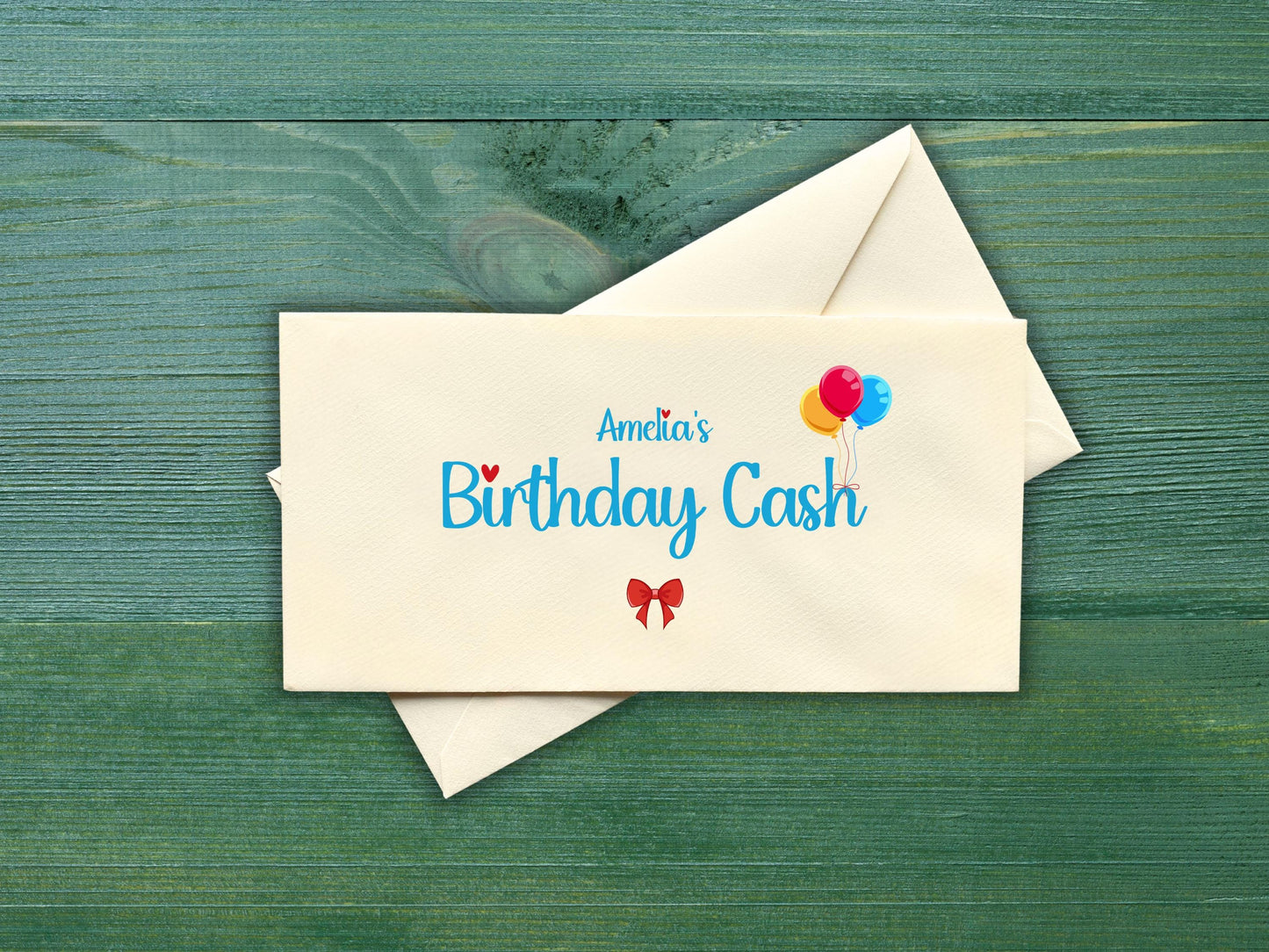 Personalized Birthday Cash Envelopes