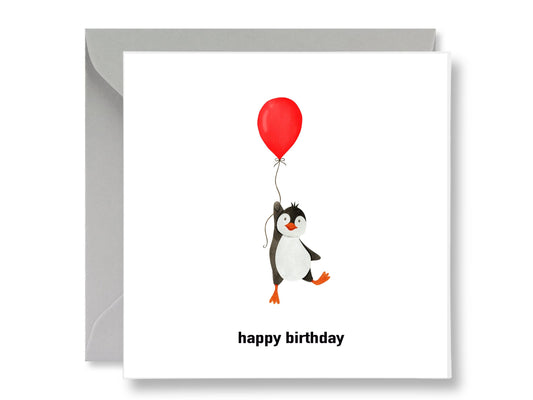 Penguin Happy Birthday Card