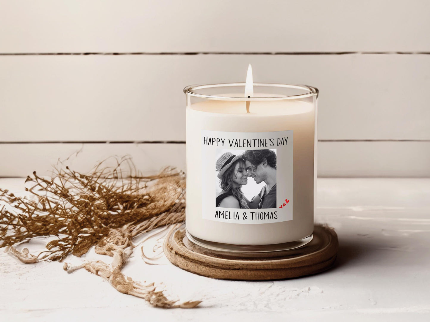 Personalized Photo Wine Label & Candle Label Bundle