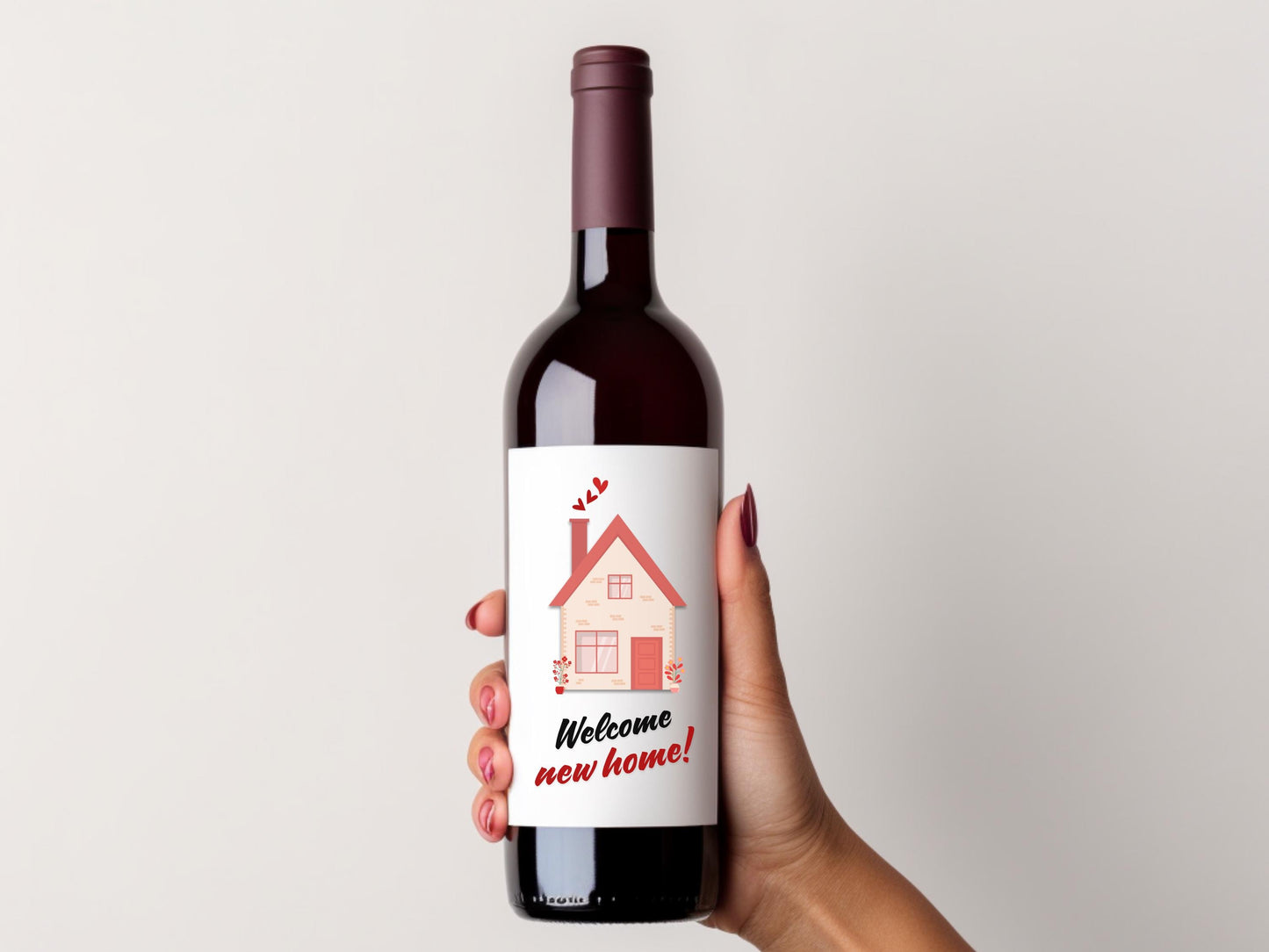 Personalized New Home Wine Label – Housewarming Gift