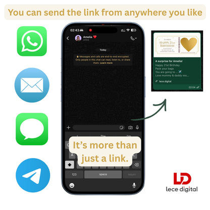 Personalised Digital Scratch Card, Surprise Trip Reveal (Digital Download)