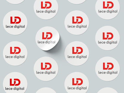 Personalized Logo Sticker | Custom Round Vinyl Sticker | Circle Business Sticker | Photo Sticker