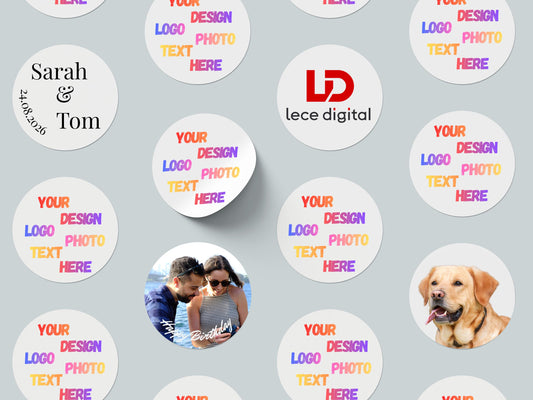 Personalized Logo Sticker | Custom Round Vinyl Sticker | Circle Business Sticker | Photo Sticker