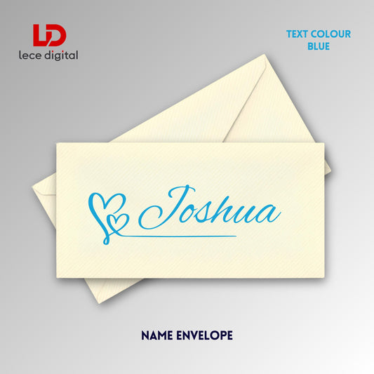 Personalised Gift Envelope, Custom Name Cash Envelope