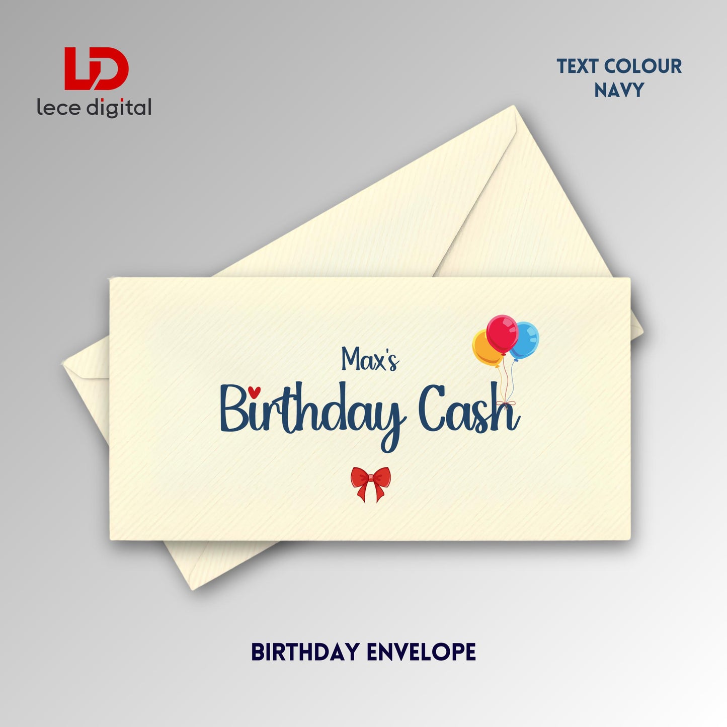 Personalised Birthday Cash Envelope, Birthday Gift Envelope