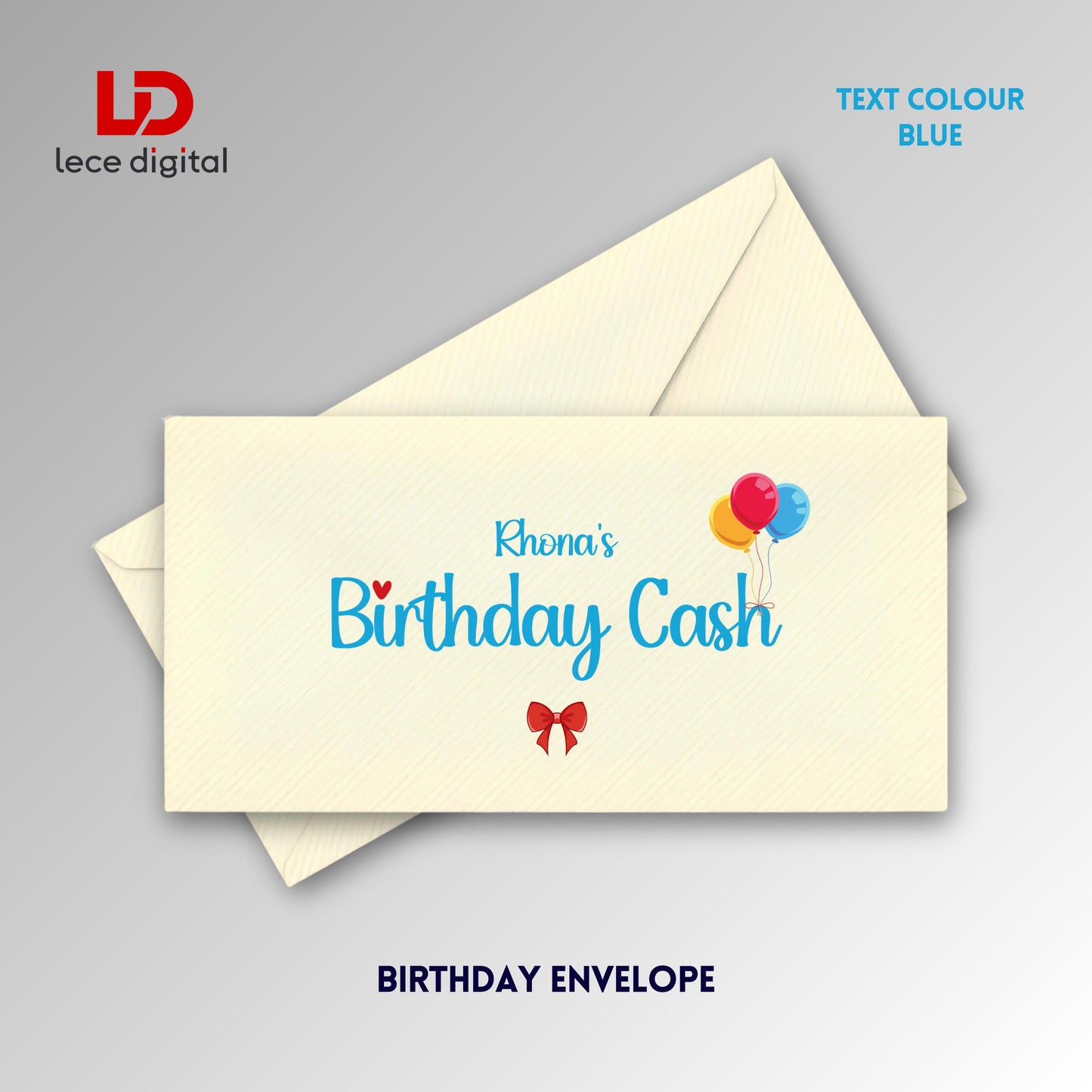 Personalised Birthday Cash Envelope, Birthday Gift Envelope
