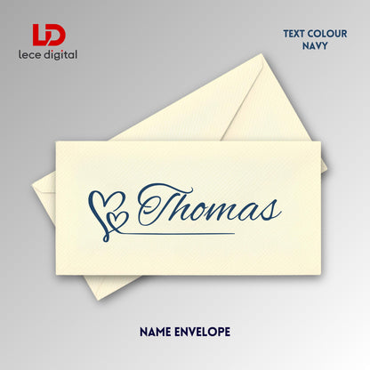 Personalised Gift Envelope, Custom Name Cash Envelope