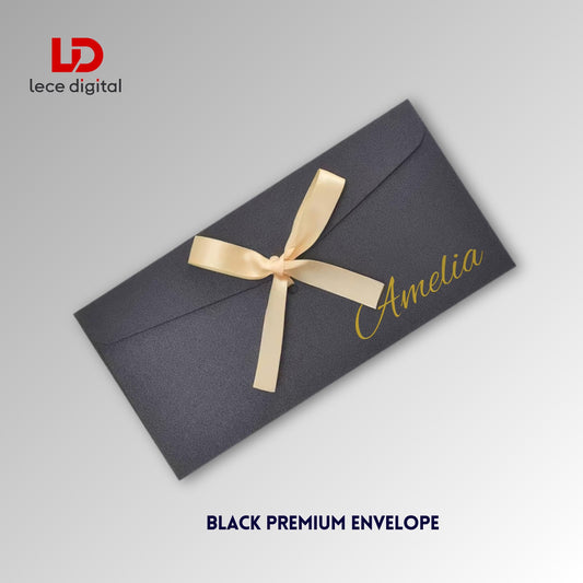 Personalised Money Envelope, Custom Name Cash Envelope, Wedding Cash Gift Envelope, Christmas Money Holder, Ribbon Envelope, 