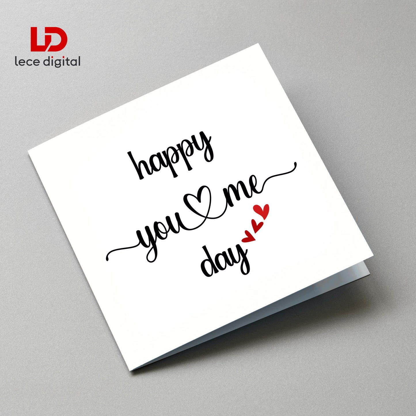 Happy You and Me Day Card, Anniversary Card with Gift Tags