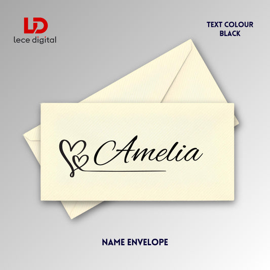 Personalised Gift Envelope, Custom Name Cash Envelope