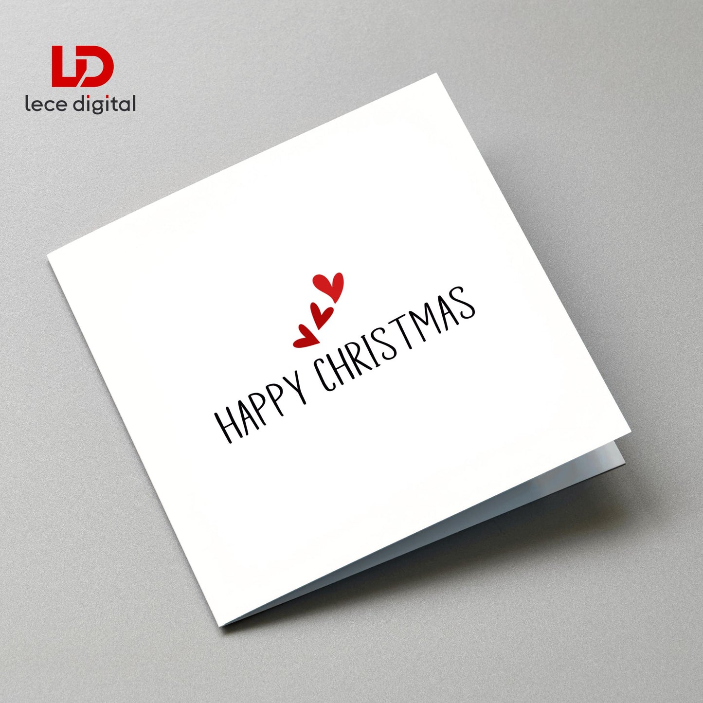 Happy Christmas Card, Gift for Xmas, Festive Greeting Card